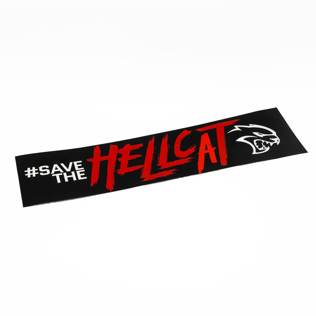 Hellcat Bumper Sticker Black