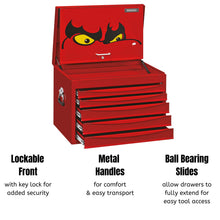 Load image into Gallery viewer, Teng Tools 5 Drawer Professional Steel Lockable Red SV Series Deep Top Box - TC805SV
