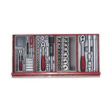 Load image into Gallery viewer, Teng Tools 140 Piece Service Tool Kit 8 With Series Middle Box and Roller Cabinet - TC8140NF
