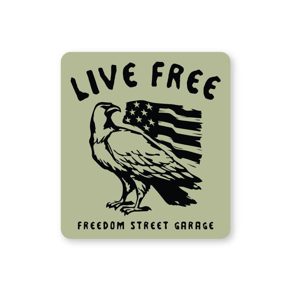 Live Free Sticker