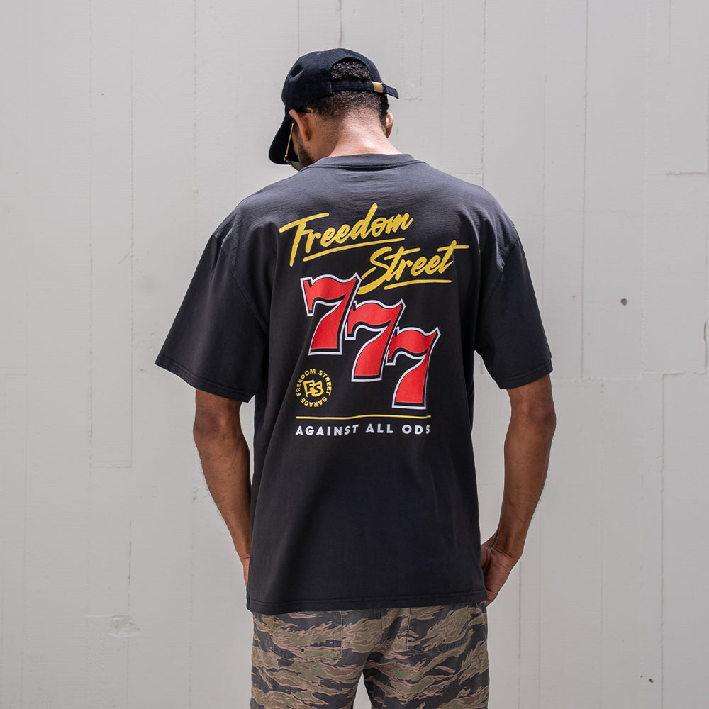 Lucky 7's Oversized Faded T-shirt