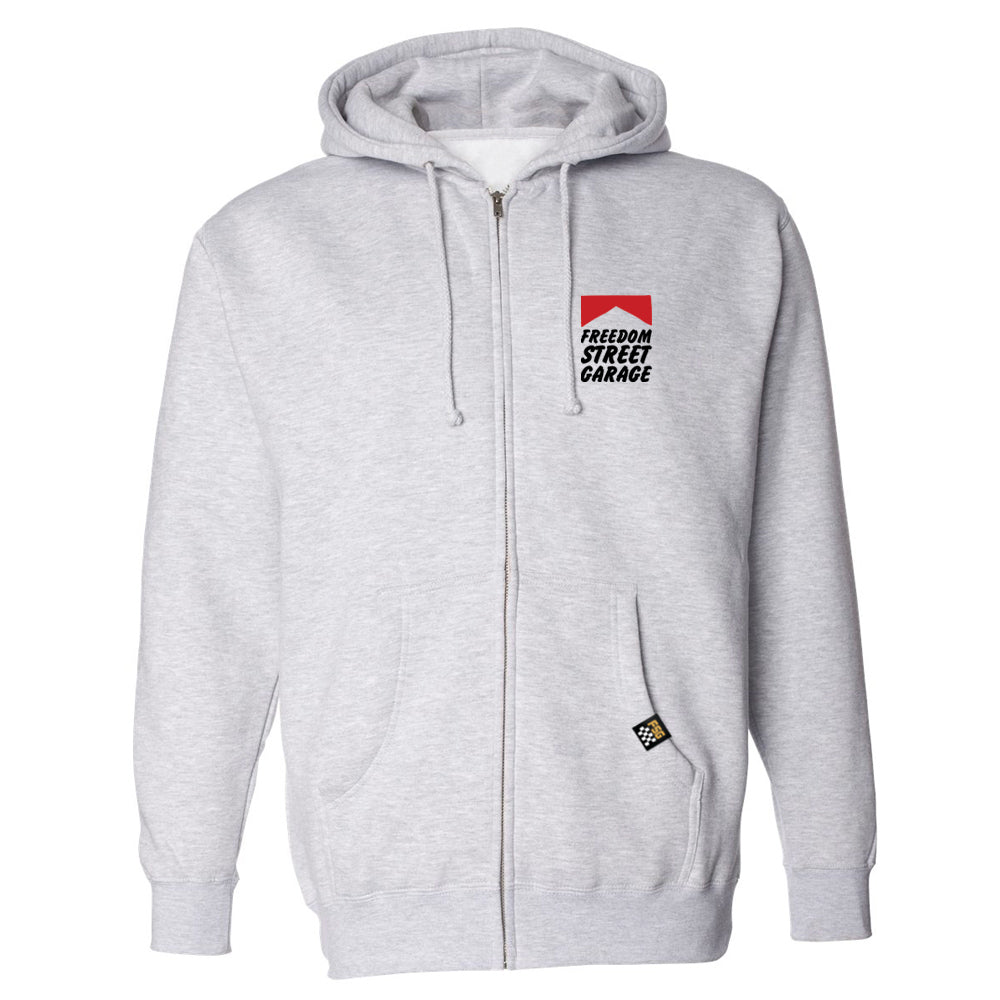 Smoke Tires Zip Hoodie