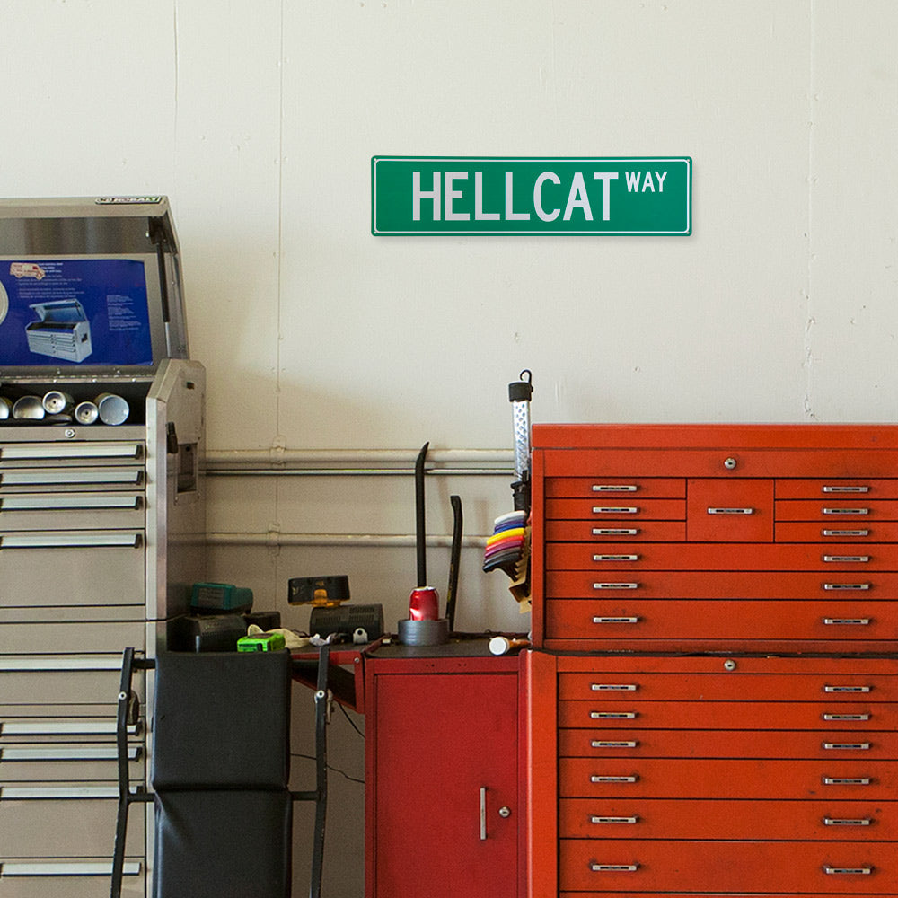 Hellcat Way Sign