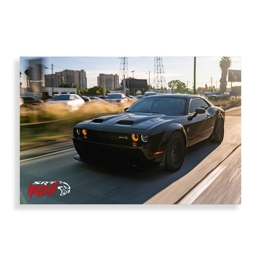 Rush Hour Blur Hellcat Poster