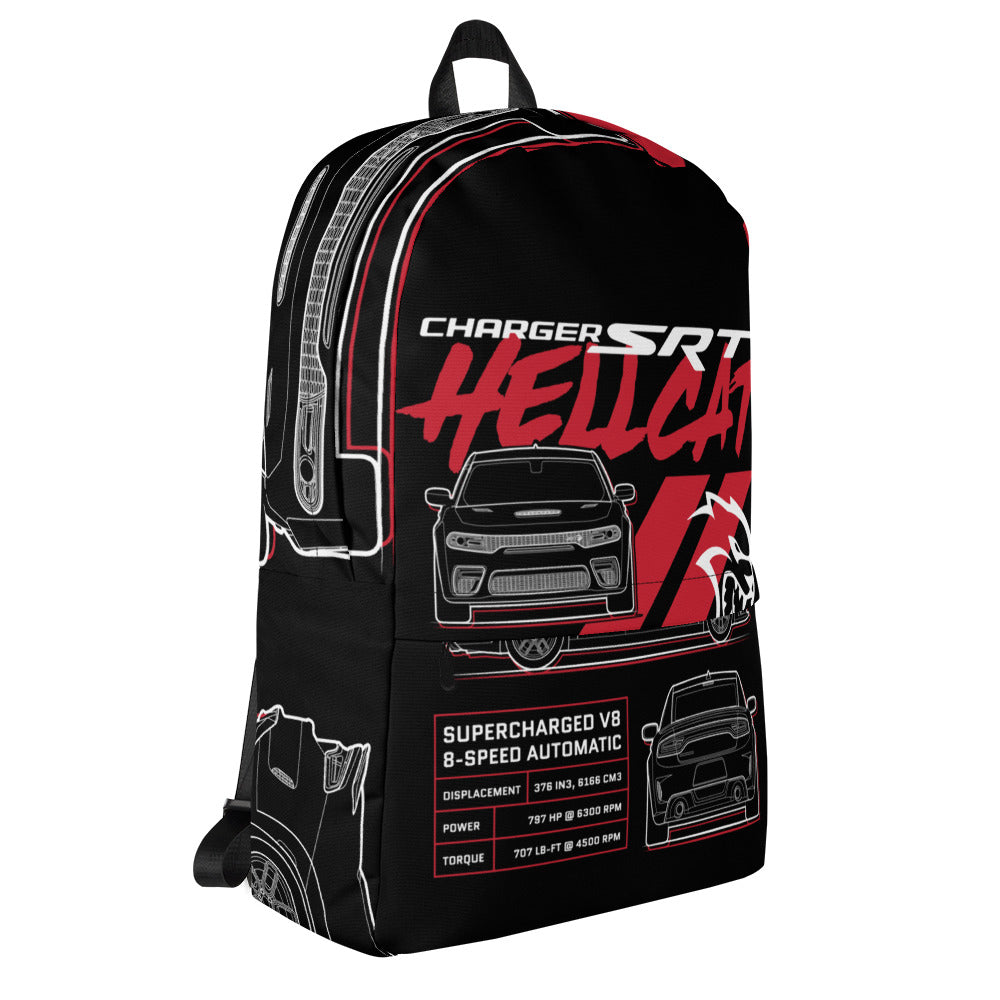 Hellcat Charger Blueprint Backpack