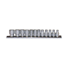 Load image into Gallery viewer, Teng Tools 12 Piece 1/4 Inch Drive Shallow 6 Point Metric Socket Set (4mm - 13mm) - M1412
