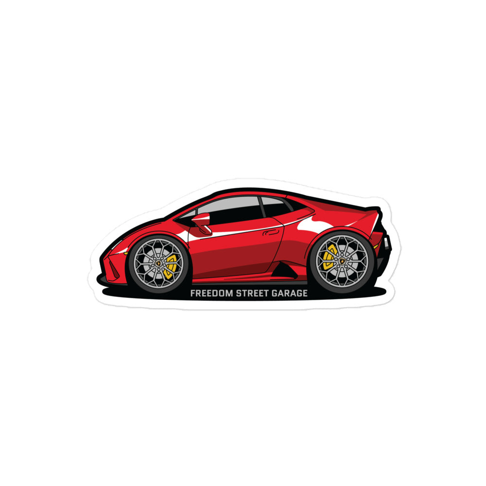 Blue Lambo Sticker Lambo Sticker – Freedom Street Garage