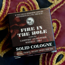 Load image into Gallery viewer, Fire in the Hole Campfire Solid Cologne
