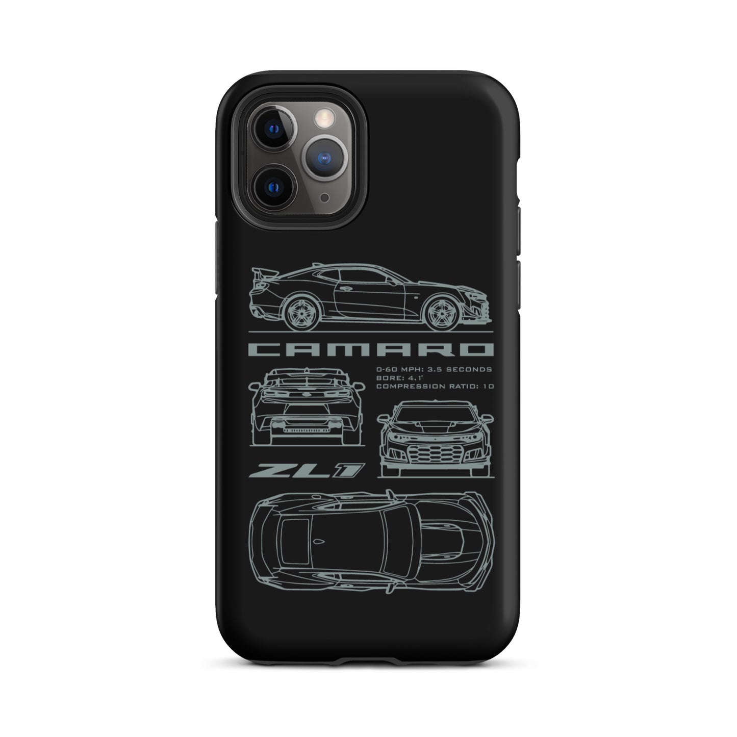 Camaro Blueprint iPhone Tough Case