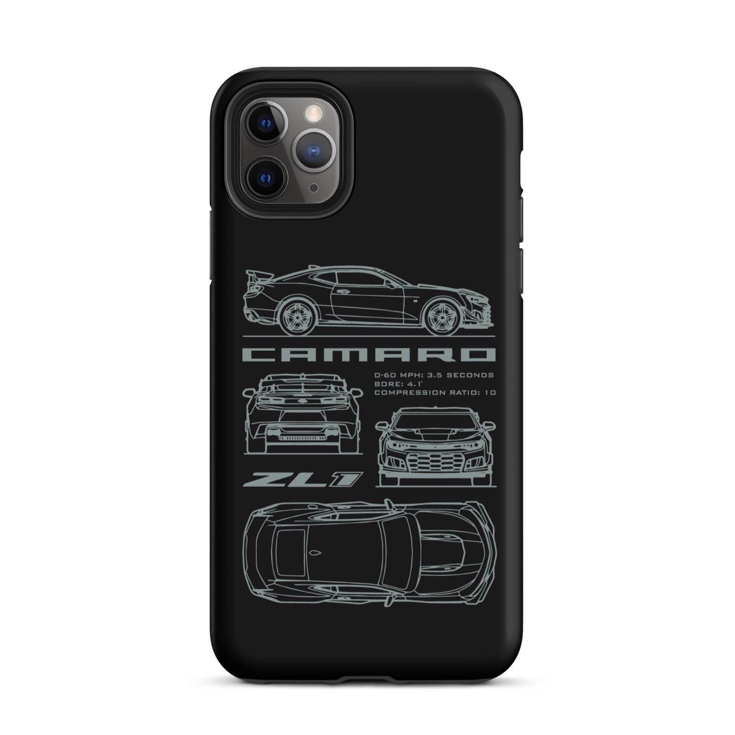 Camaro Blueprint iPhone Tough Case