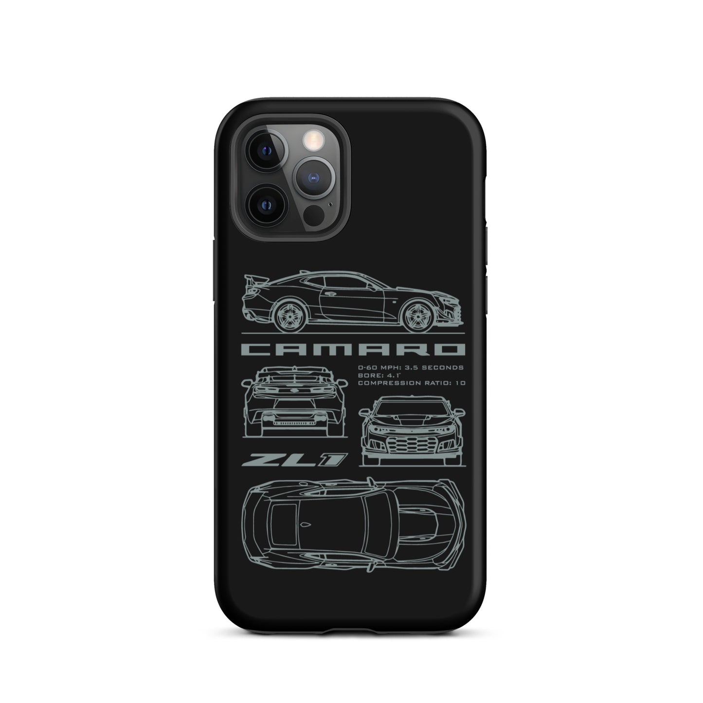 Camaro Blueprint iPhone Tough Case