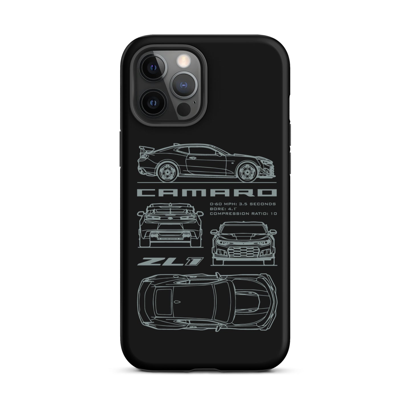 Camaro Blueprint iPhone Tough Case