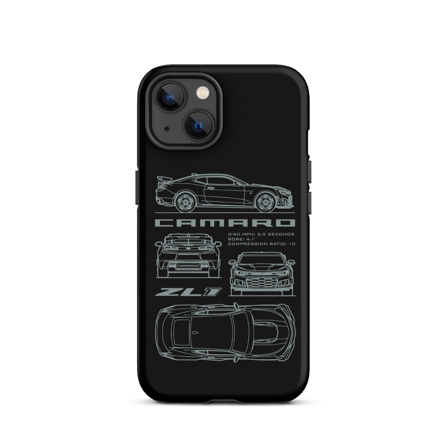 Camaro Blueprint iPhone Tough Case