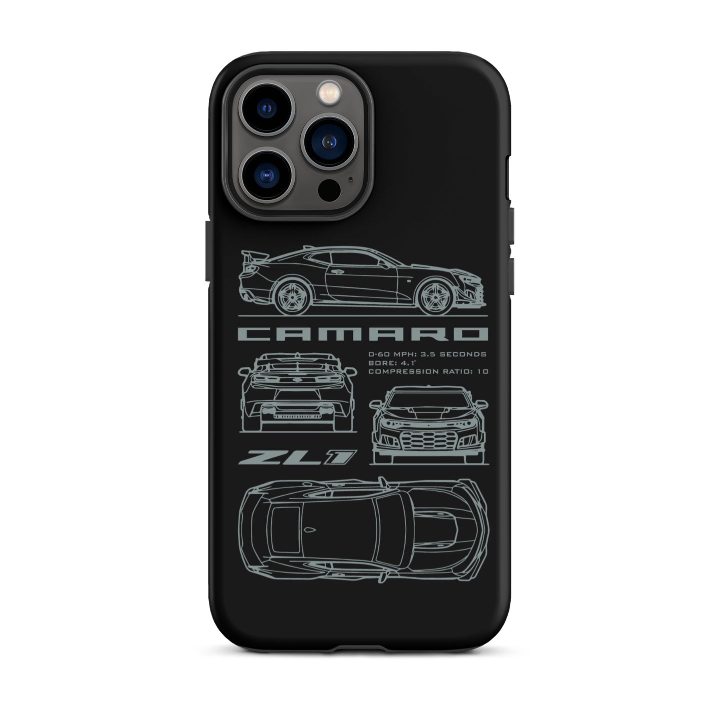 Camaro Blueprint iPhone Tough Case