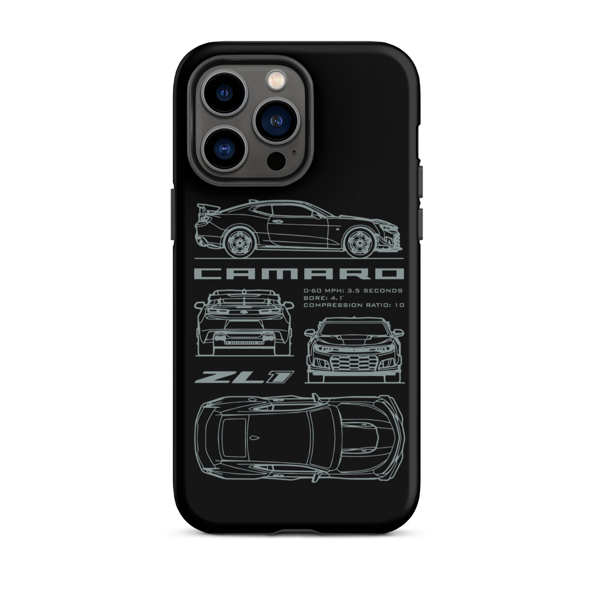 Camaro Blueprint iPhone Tough Case