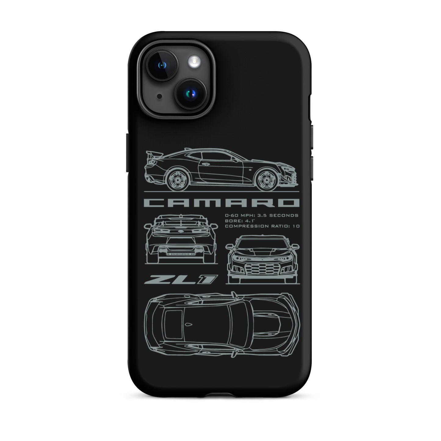 Camaro Blueprint iPhone Tough Case