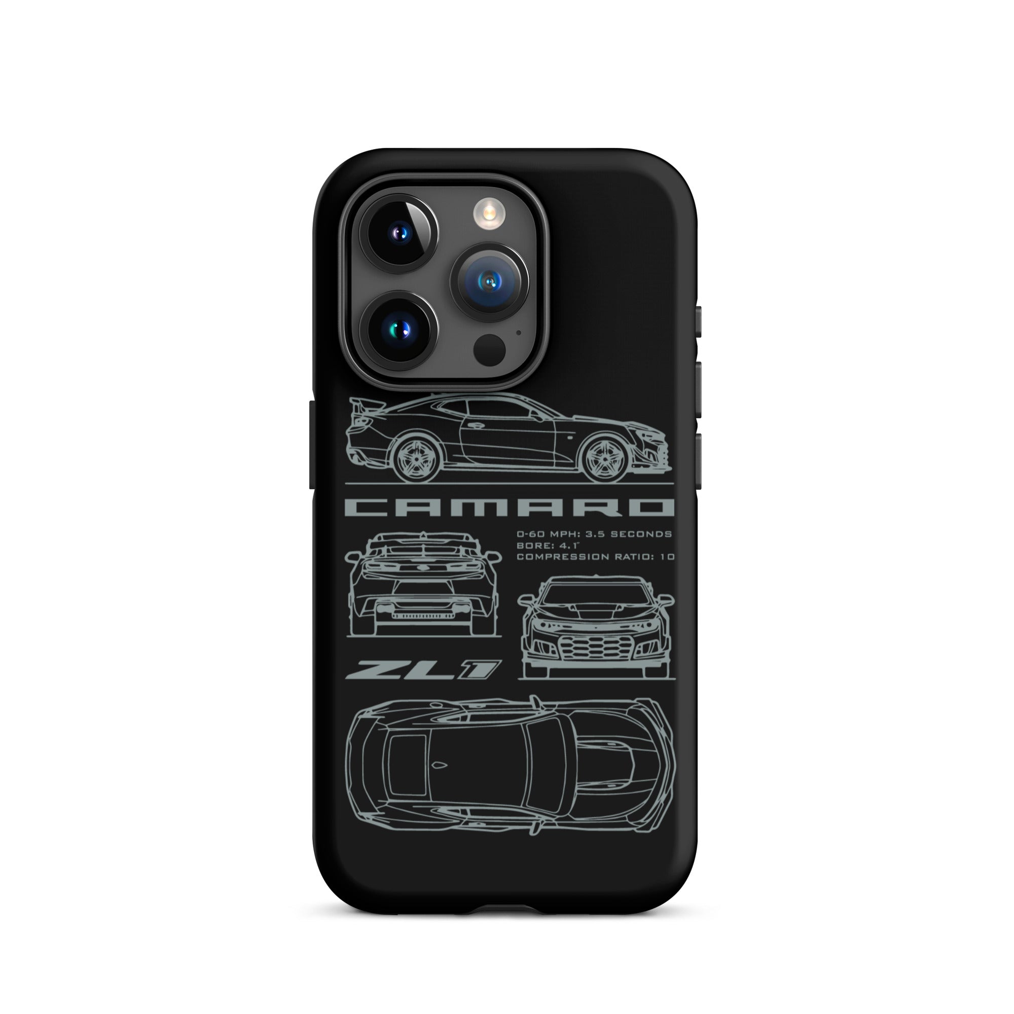 Camaro Blueprint iPhone Tough Case