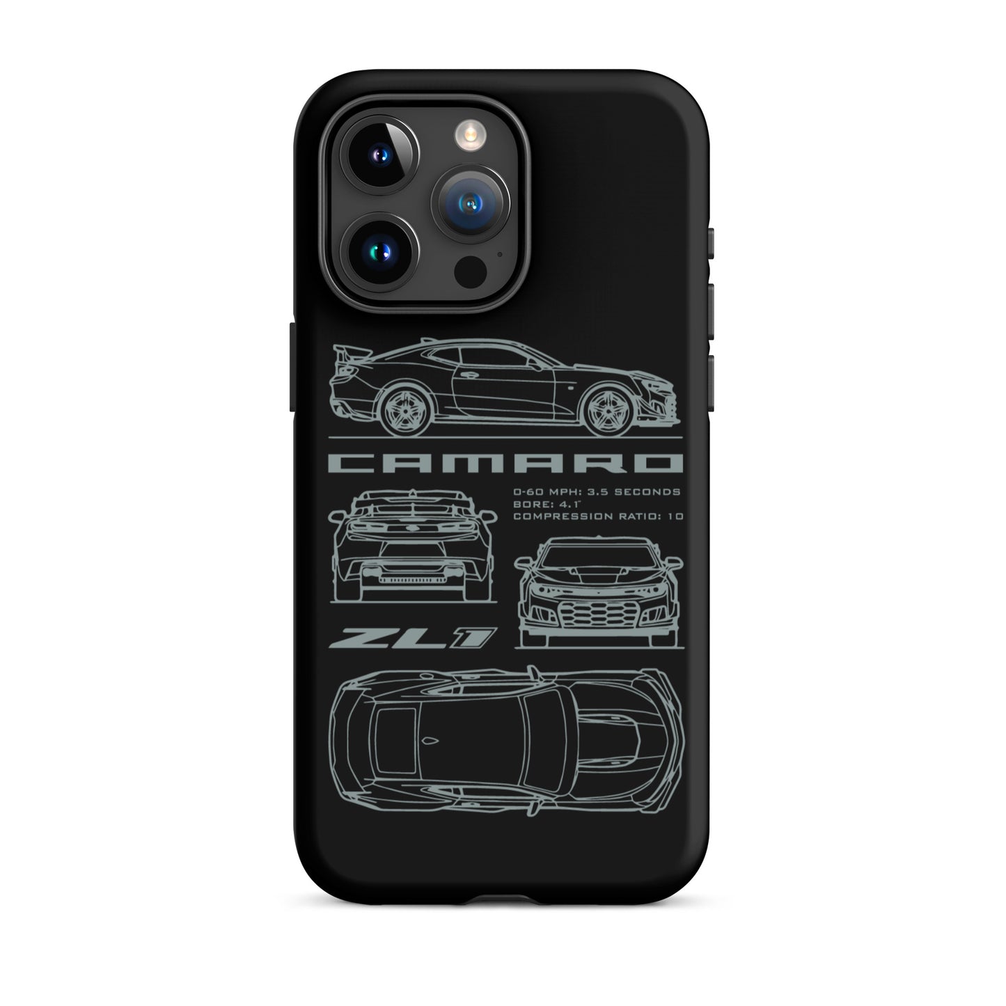 Camaro Blueprint iPhone Tough Case