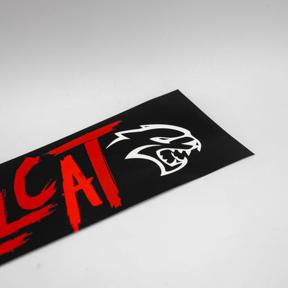 Hellcat Bumper Sticker Black