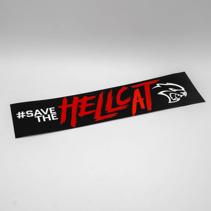 Hellcat Bumper Sticker Black