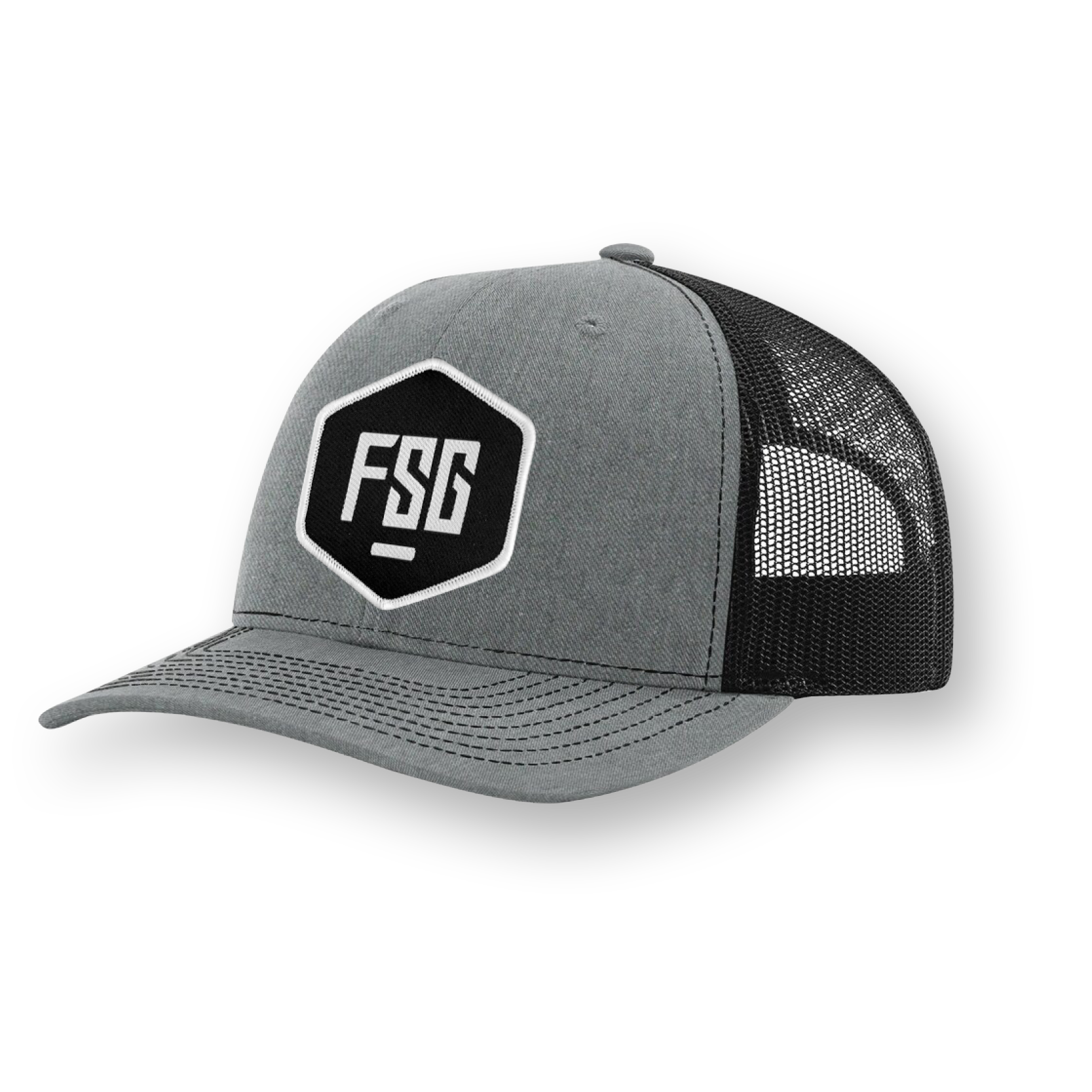 FSG Grey/Black Logo Snapback Hat