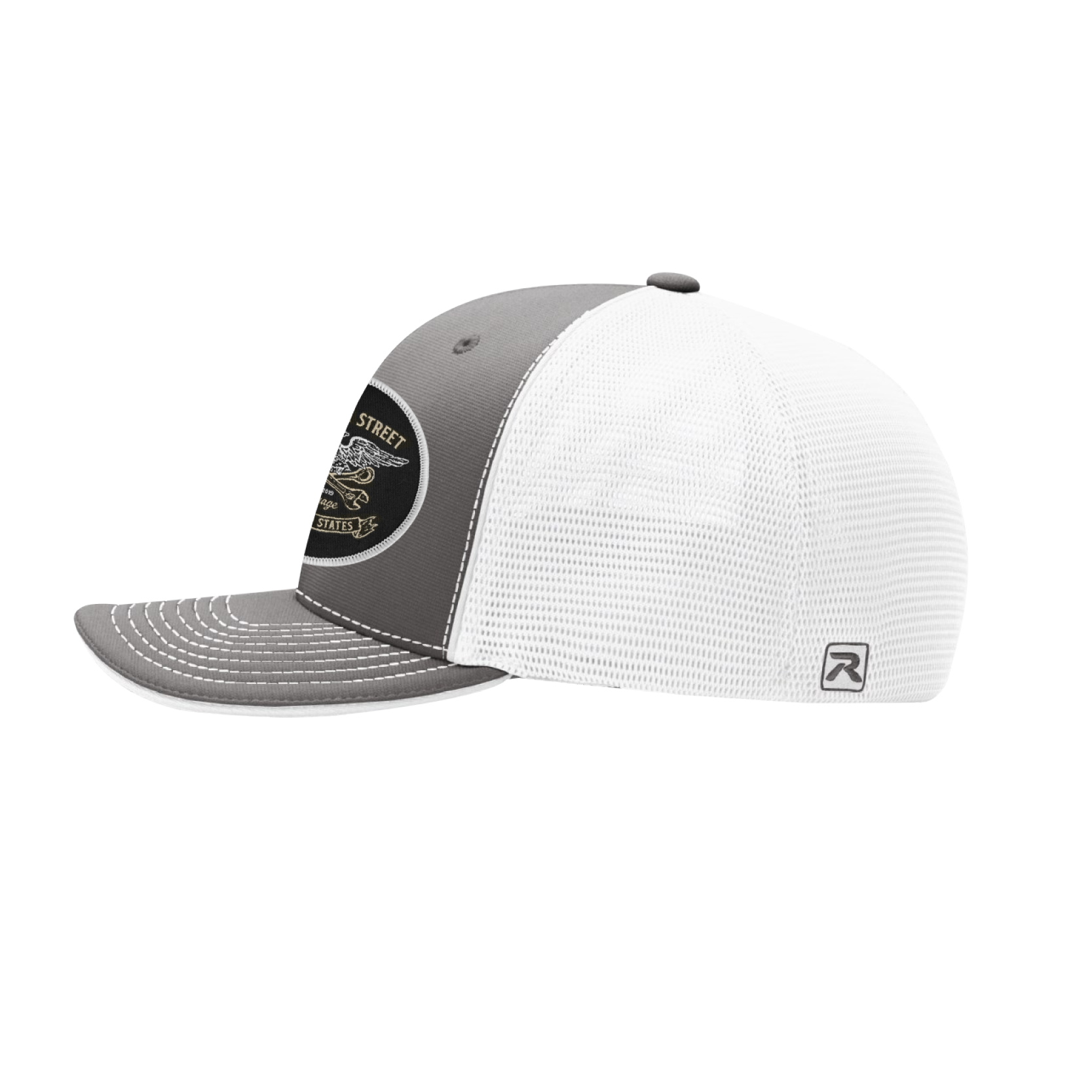 The Bald Eagle Grey/White Flexfit Hat
