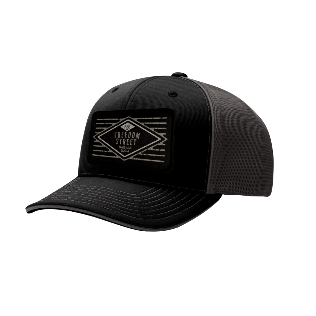 The Truckstop Grey/Black Flexfit Hat
