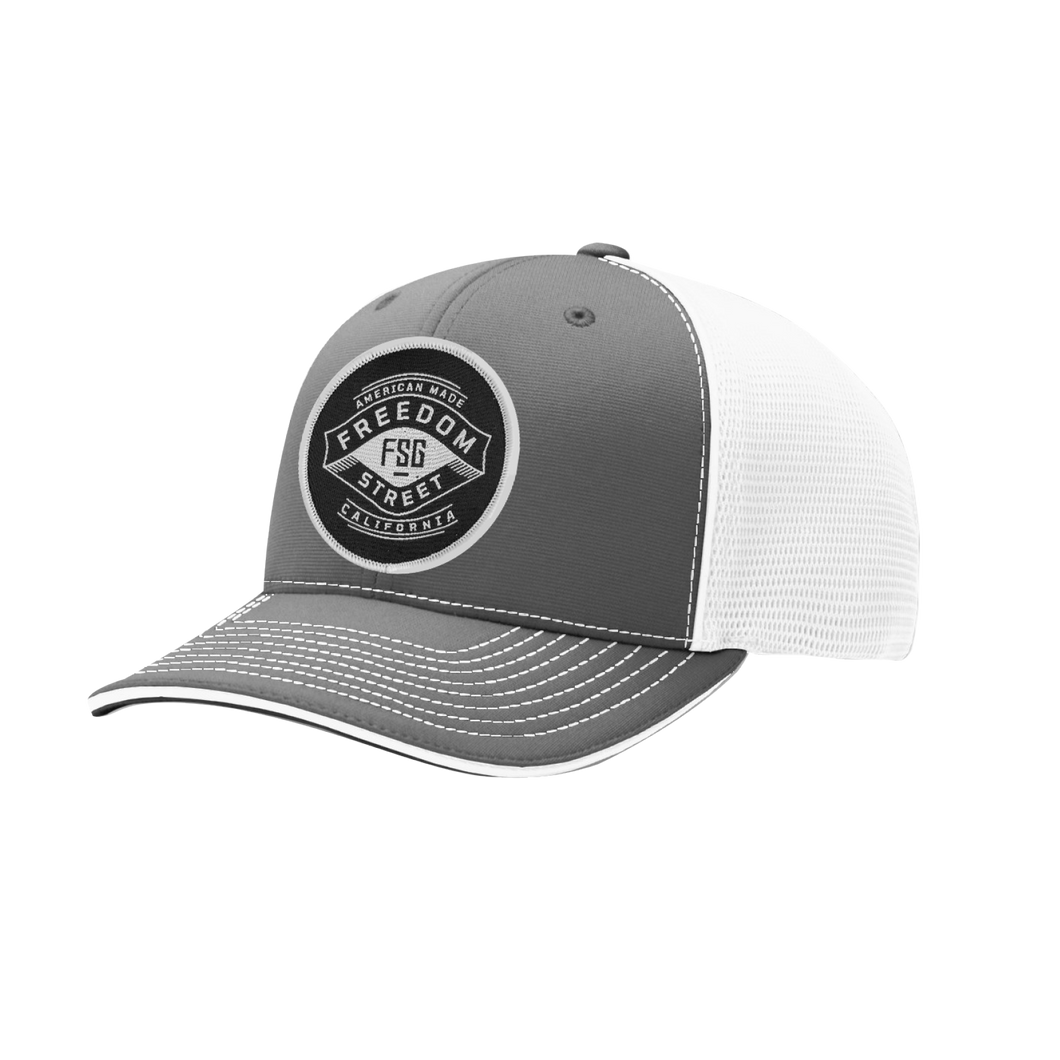 The Liberty Grey/White Flexfit Hat