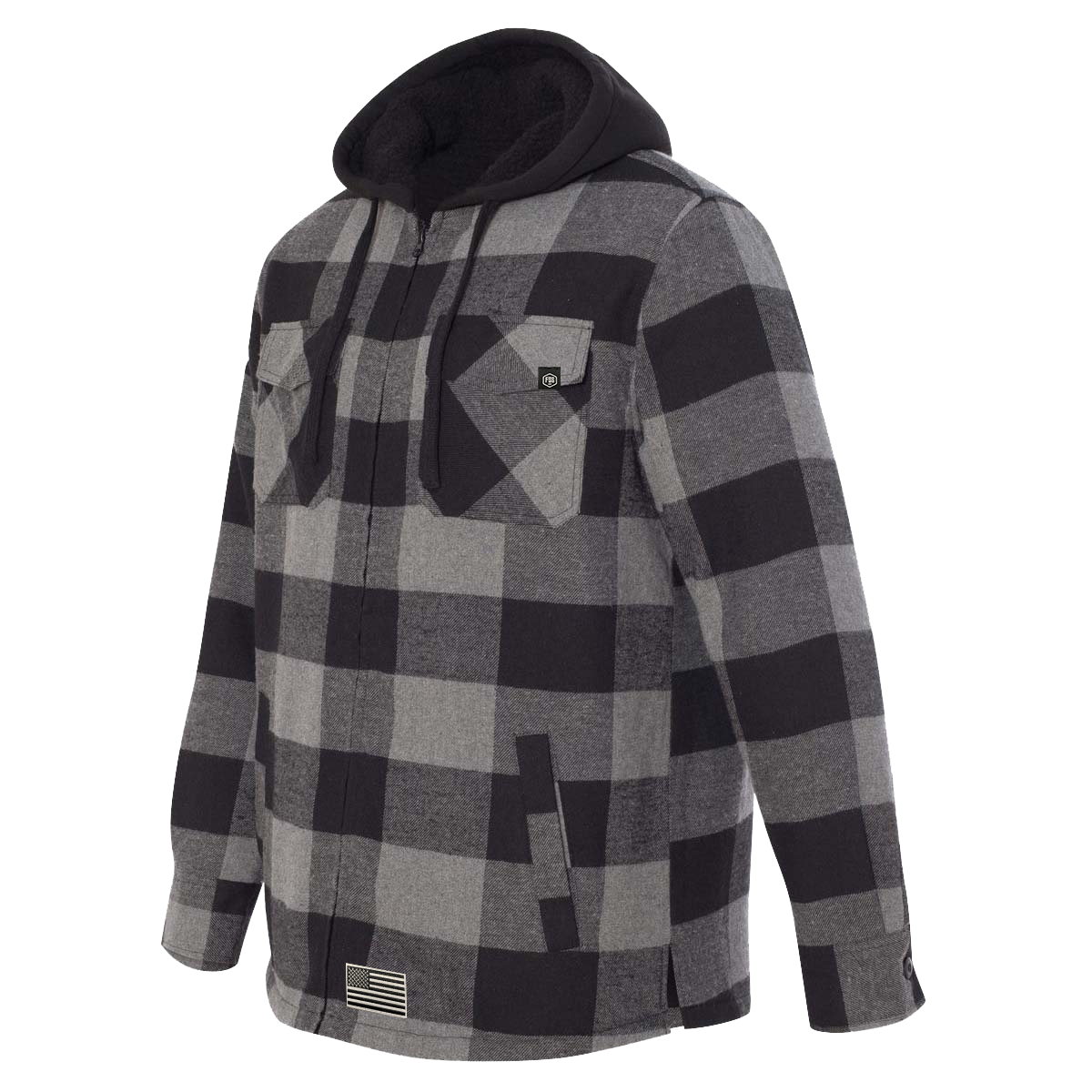 The Flashbang - White/Black Flannel Jacket