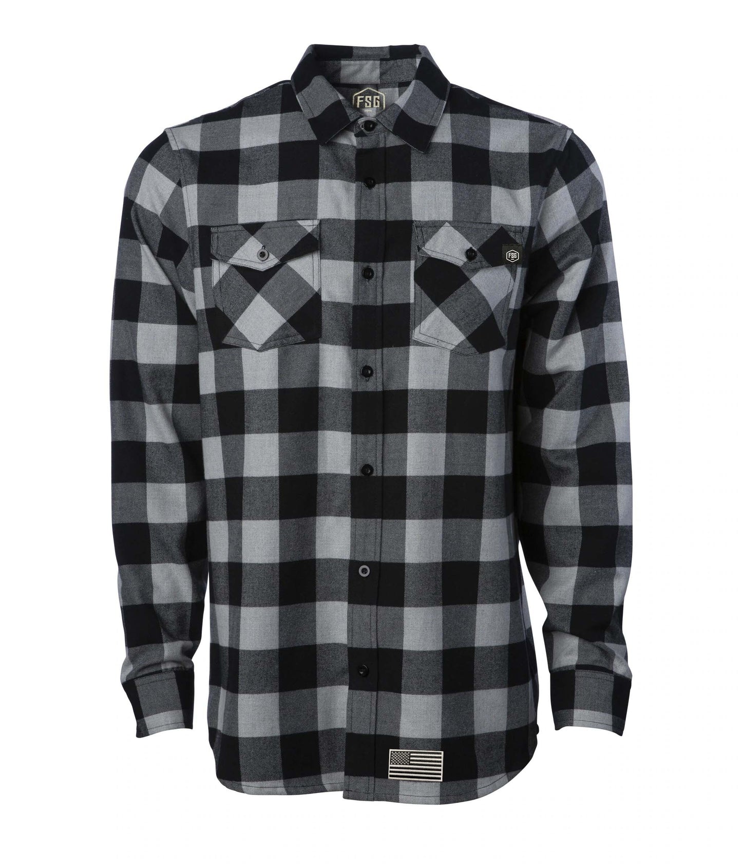 Finish Line - Black/White Flannel