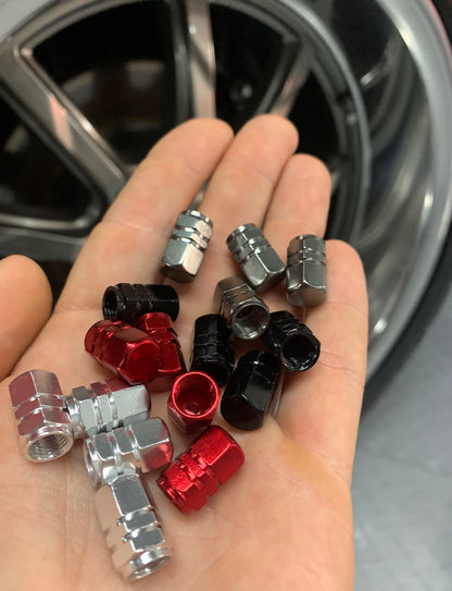 4pc. Aluminum Valve Stem Caps