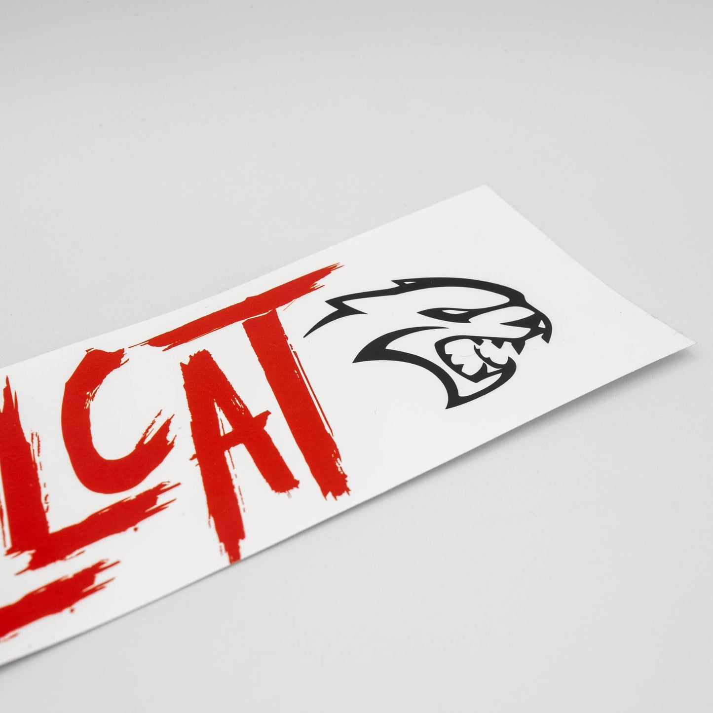 Hellcat Bumper Sticker White