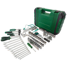 Load image into Gallery viewer, 124-Piece Mechanics Tool Set, 1/2&quot; 1/4&quot; &amp; 3/8&quot; Drive Socket Tool Set - Including Ratchet Set Metric Sockets Wrenches Sets, for Auto Repair Machine Repair
