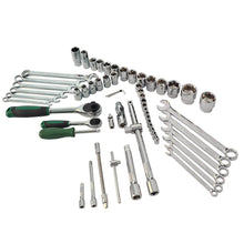 Load image into Gallery viewer, 61-Piece Mechanics Tool Set, 1/2&quot; &amp; 1/4&quot; Socket Tool Set - Including Ratchet Set Metric Drive Socket Wrenches Set, for Auto Repair Machine Repair
