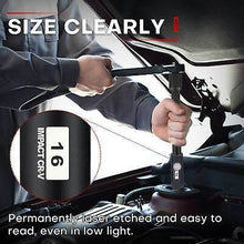 Load image into Gallery viewer, 48 Pcs 38 Impact Socket Set, Drive Standard SAE &amp; Metric, Deep and Shallow,
