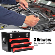 Load image into Gallery viewer, 3 DRAWERS TOOL BOX WITH TOOL SET

