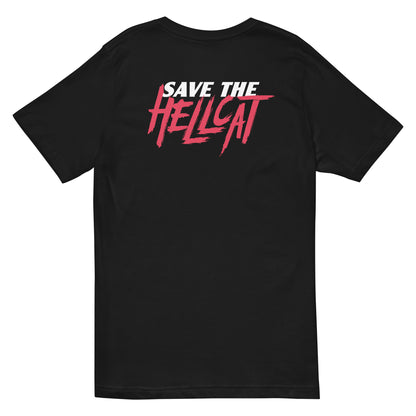 Save The Hellcat Short Sleeve V-Neck T-Shirt