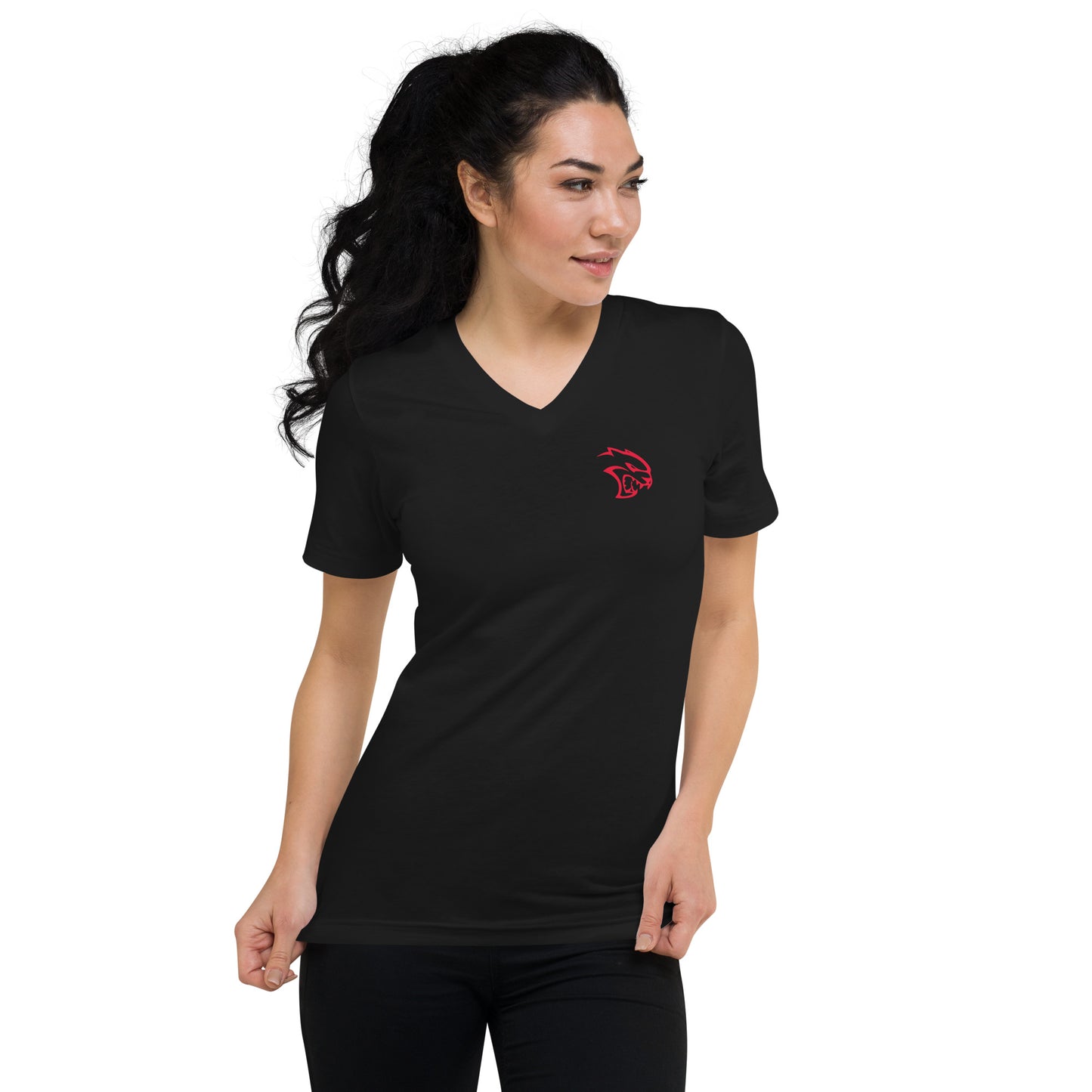 Save The Hellcat Short Sleeve V-Neck T-Shirt