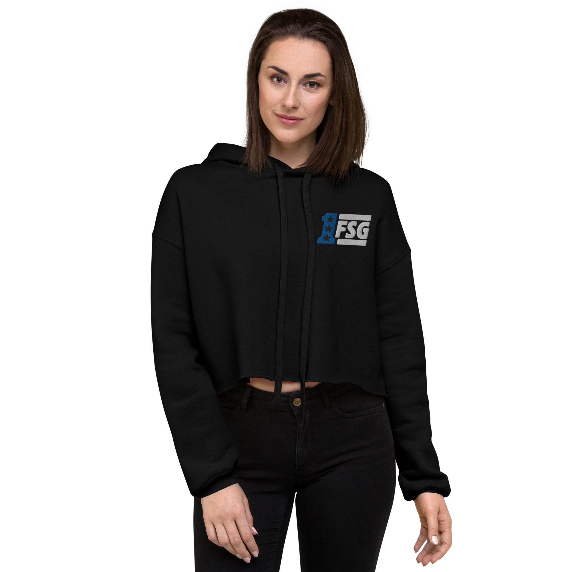 FSG One Embroidered Crop Hoodie