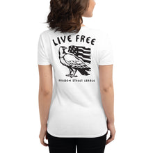 Load image into Gallery viewer, Live Free Women&#39;s short sleeve t-shirt

